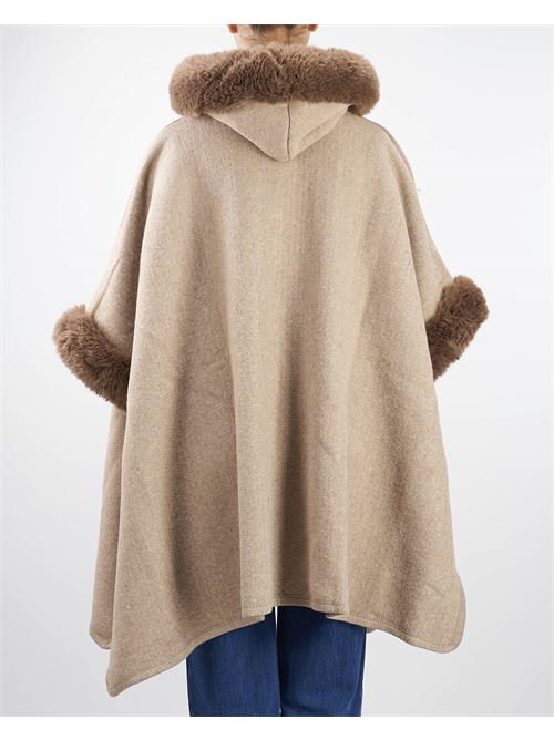 Poncho in cloth and faux fur Twinset TWIN SET |  | TO570011943